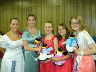 See our penguin mascots?